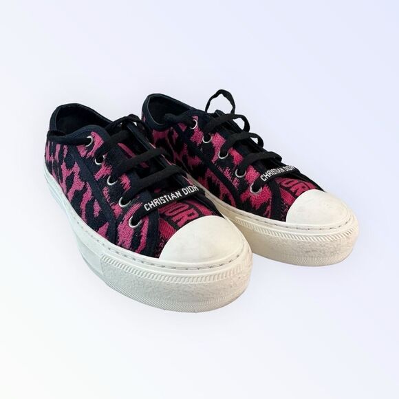 Dior Walk’N’Dior Leopard Sneakers 37 - Picture 1 of 8